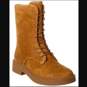 NWT Vince Suede Chestnut Boots Size 39